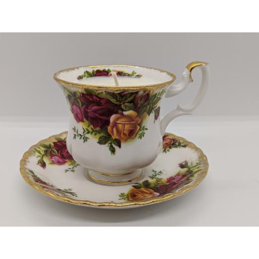 Royal Albert 'Old Country Roses' coffee cup and saucer c 1950