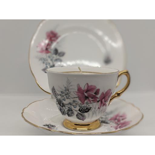 Royal Imperial vintage tea trio c 1959