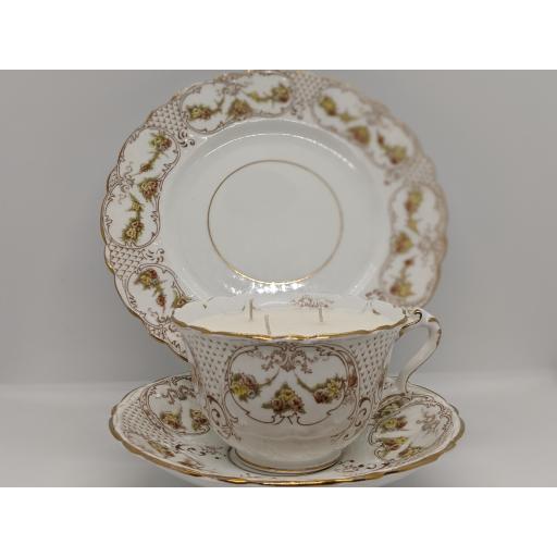 Victorian Staffordshire breakfast trio c 1890