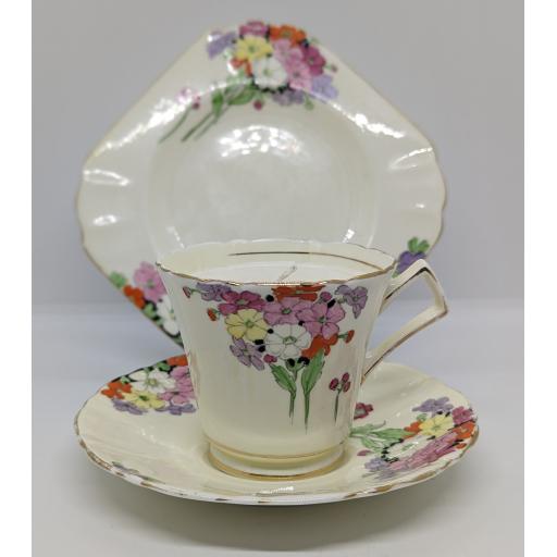 New Chelsea Art Deco tea trio c 1932