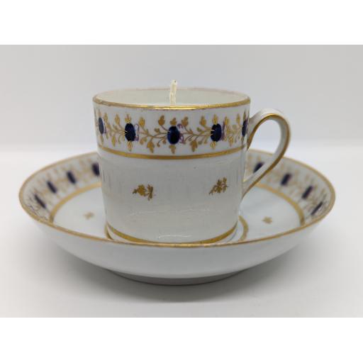 New Hall coffee can and saucer c 1795