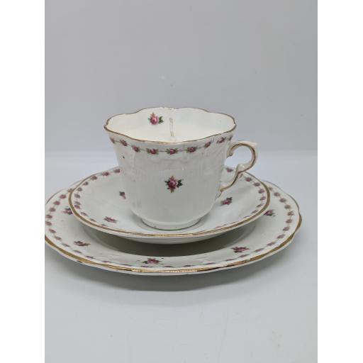 Victorian Staffordshire tea trio c 1890