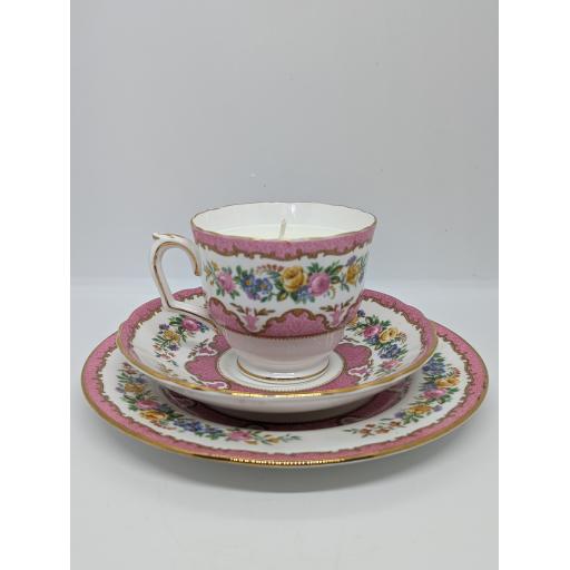 Vintage Crown Staffordshire tea trio c 1937